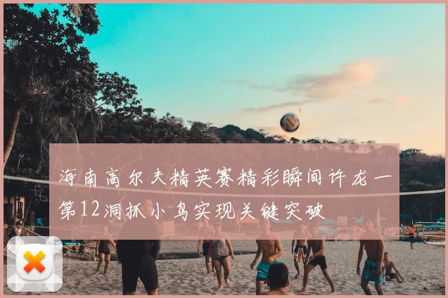 海南高尔夫精英赛精彩瞬间许龙一第12洞抓小鸟实现关键突破